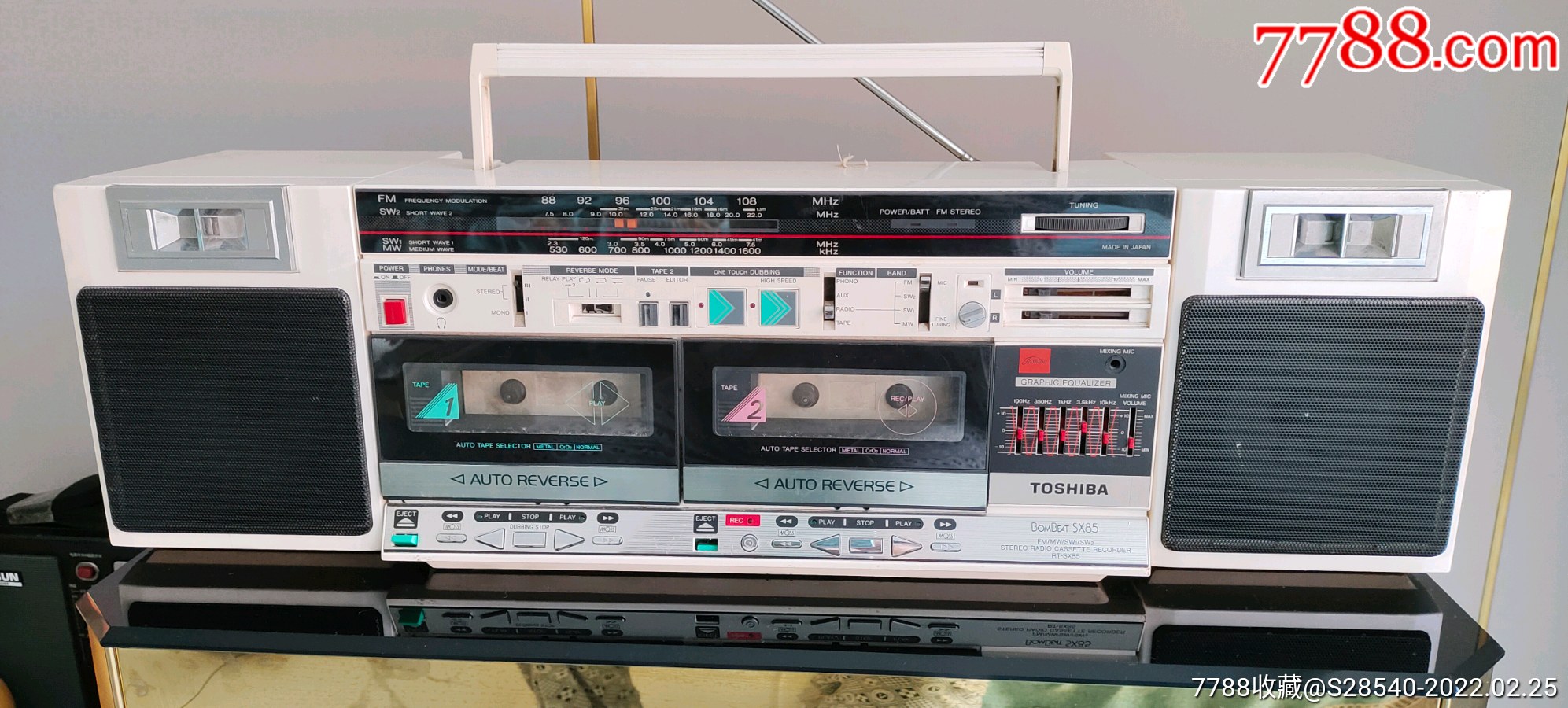 东芝录音机-价格:580元-se85551281-录像机/影碟机-零售-7788收藏