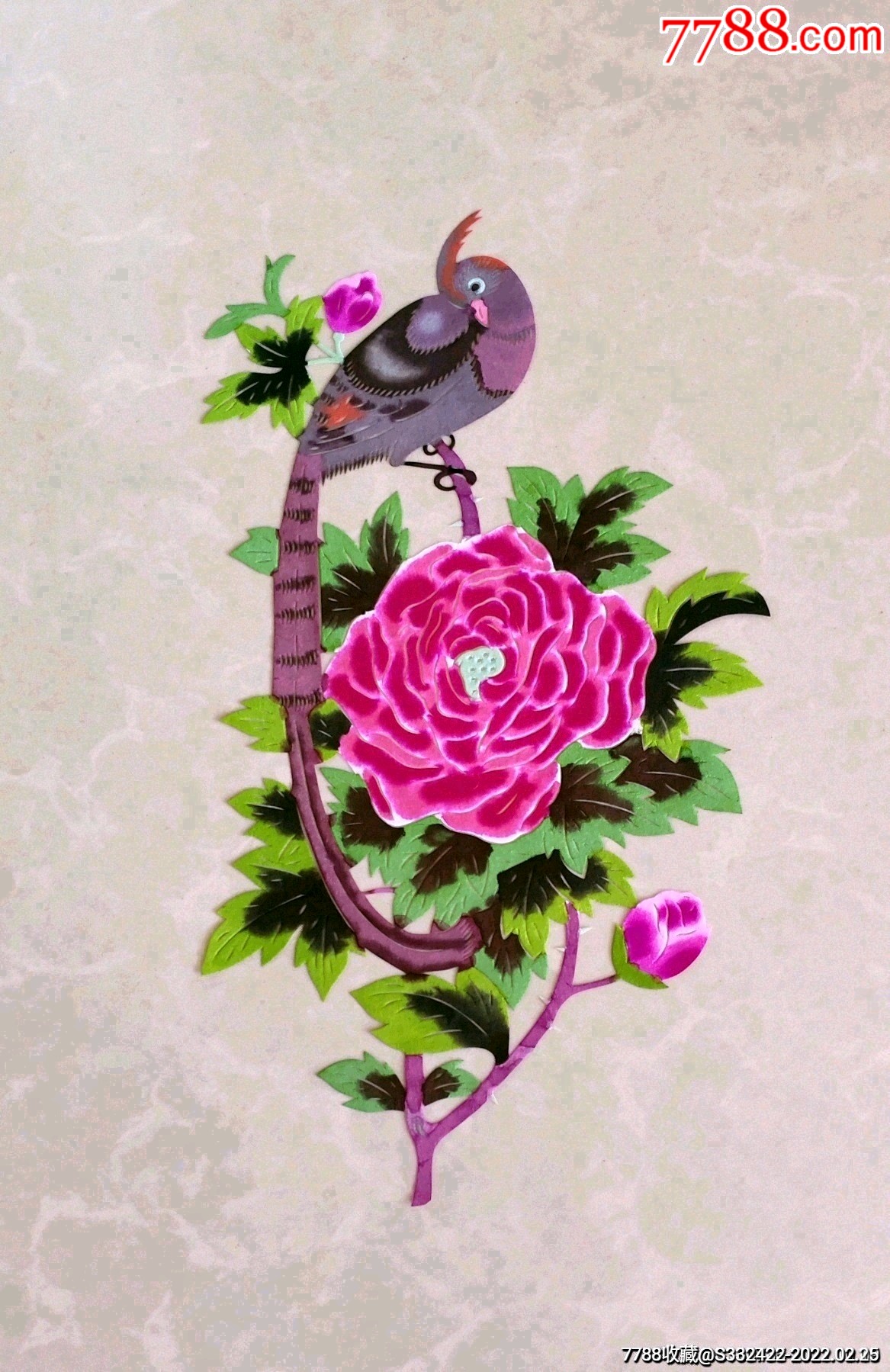 精品花鸟剪纸8张