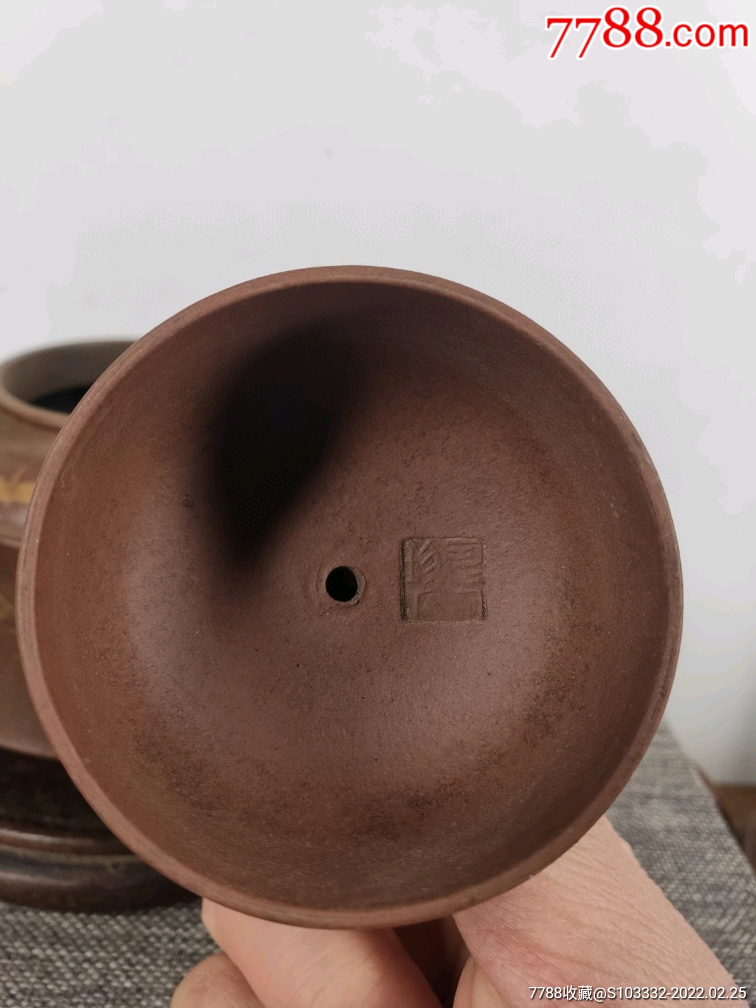 民间收到民藏程寿珍冰心道人底款老紫砂壶一把包浆醇厚保存完整十分难