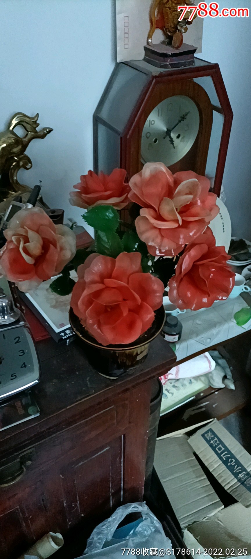 塑料花摆件