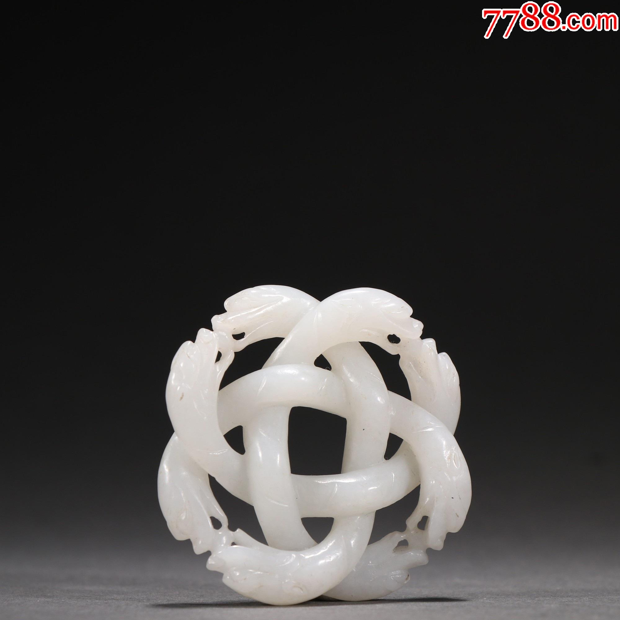 清和田玉交龙佩