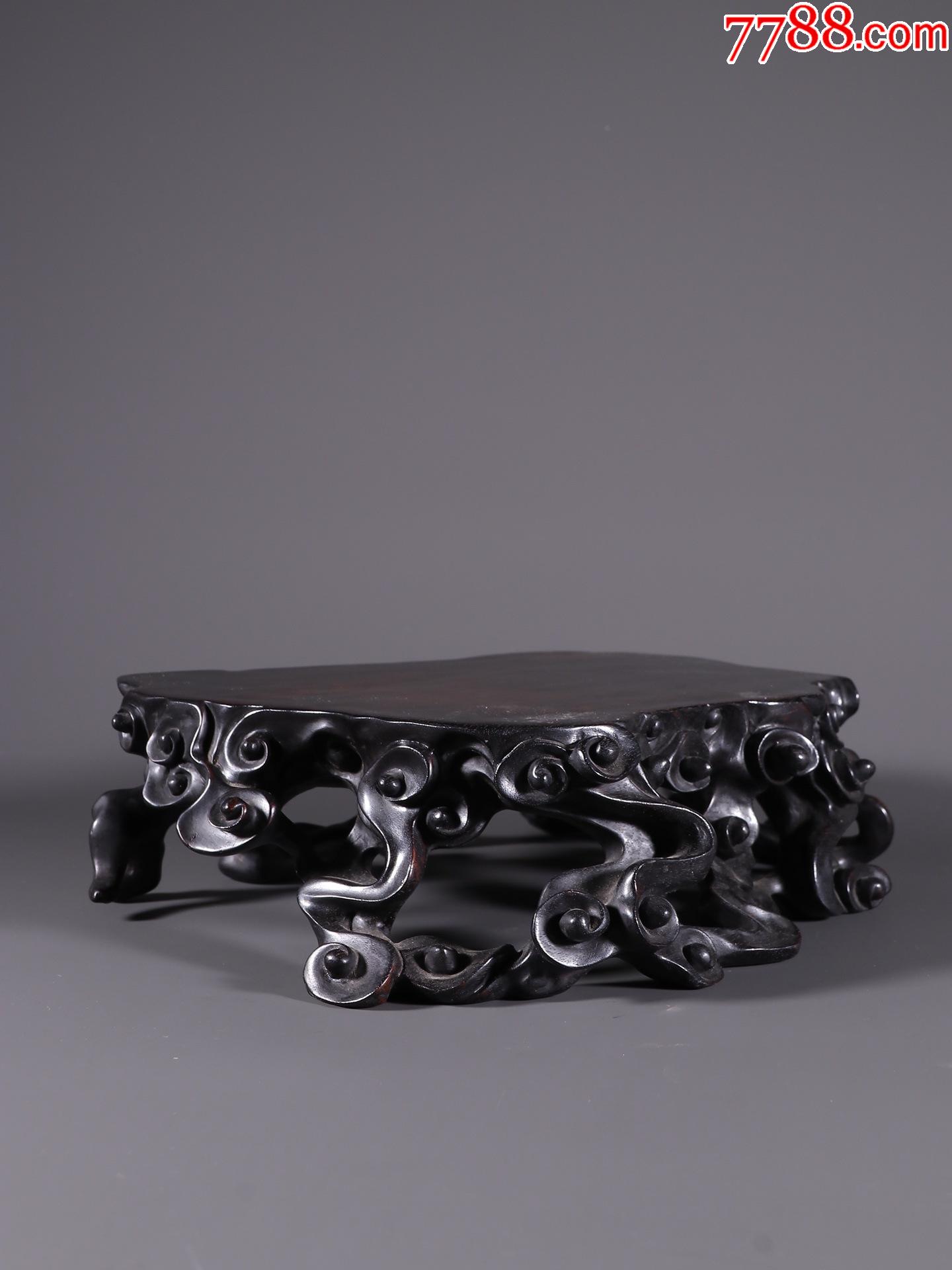 紫檀木回云底座