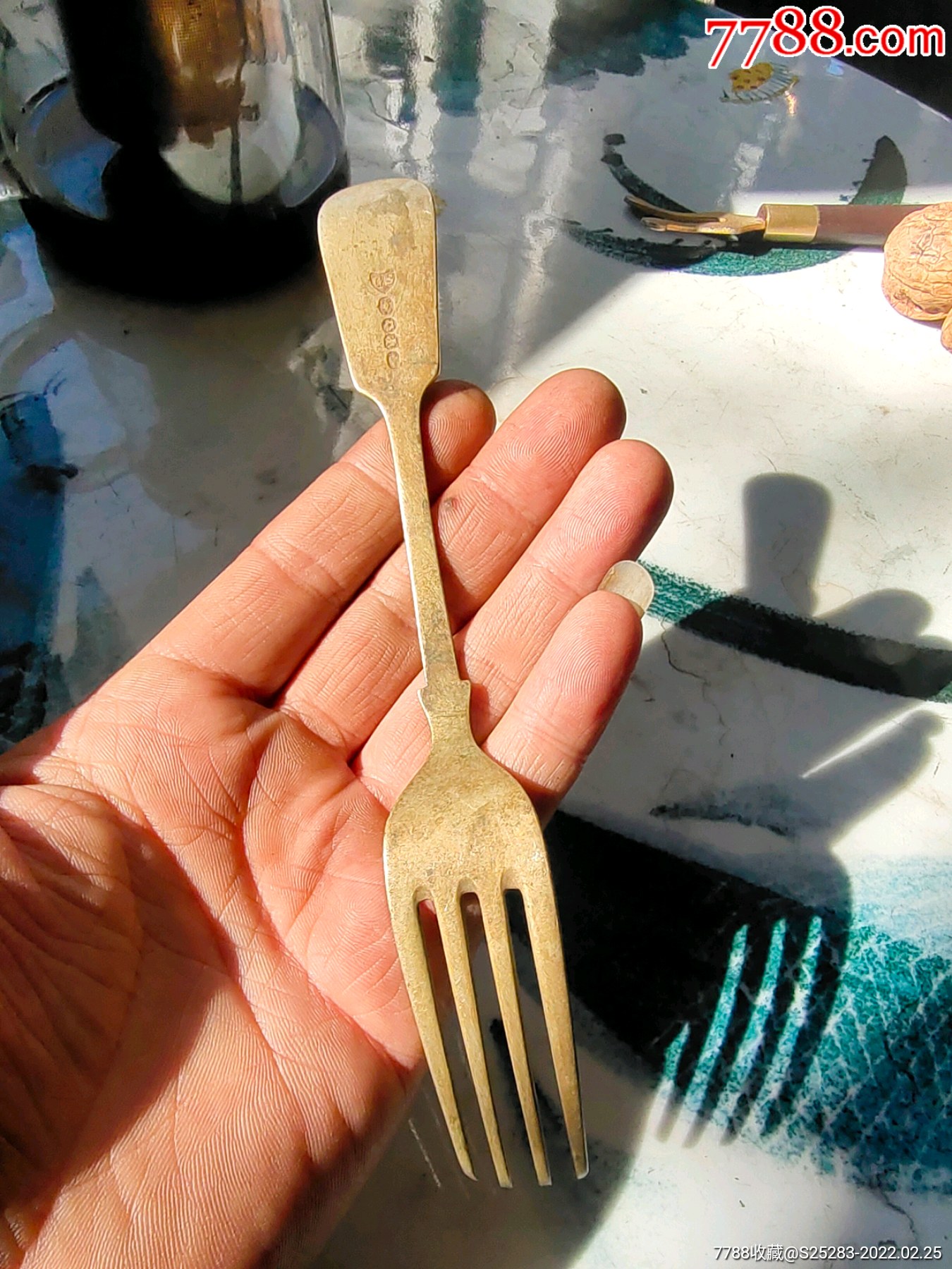 民俗一线收铜叉子带款英文本着一颗炽热的心每天奔波在一线农村收点旧