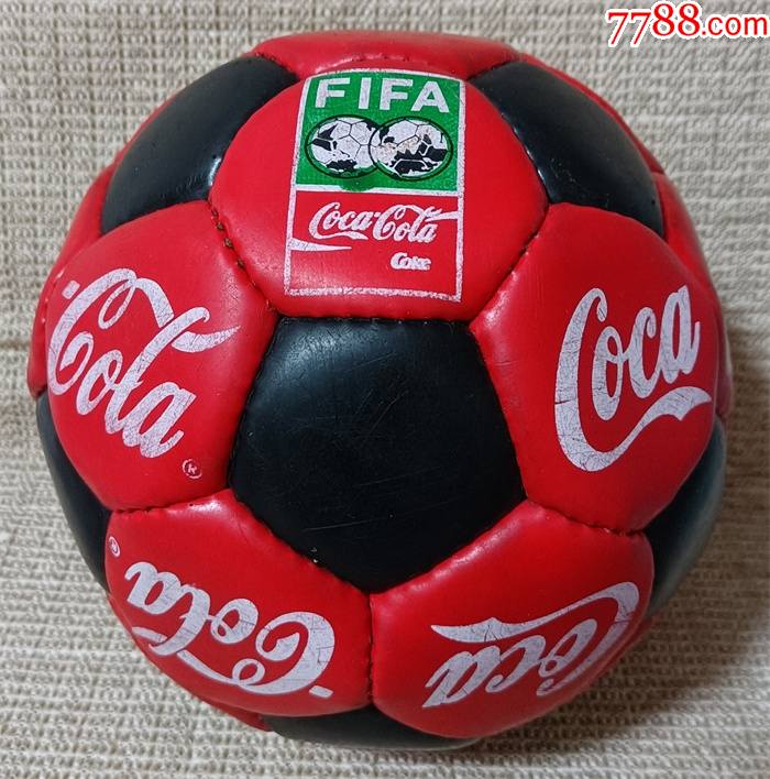 早期90年代fifa國際足聯贊助商可口可樂紀念品2號足球