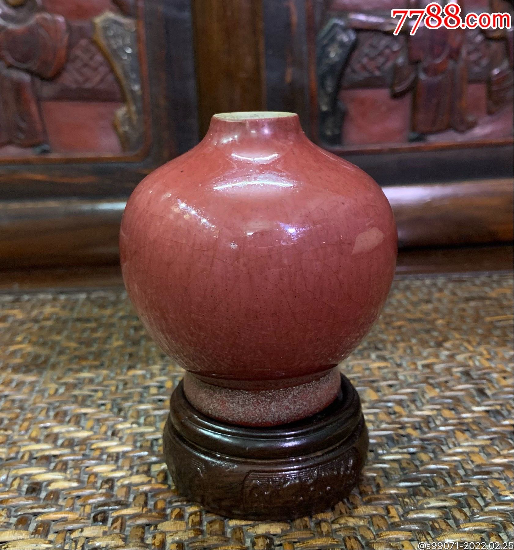 清早期郎红苹果尊