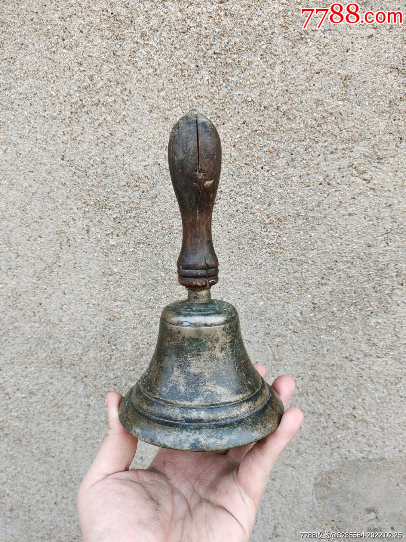 清代白铜铃铛铜响铃铜法器铜摇铃老铜器