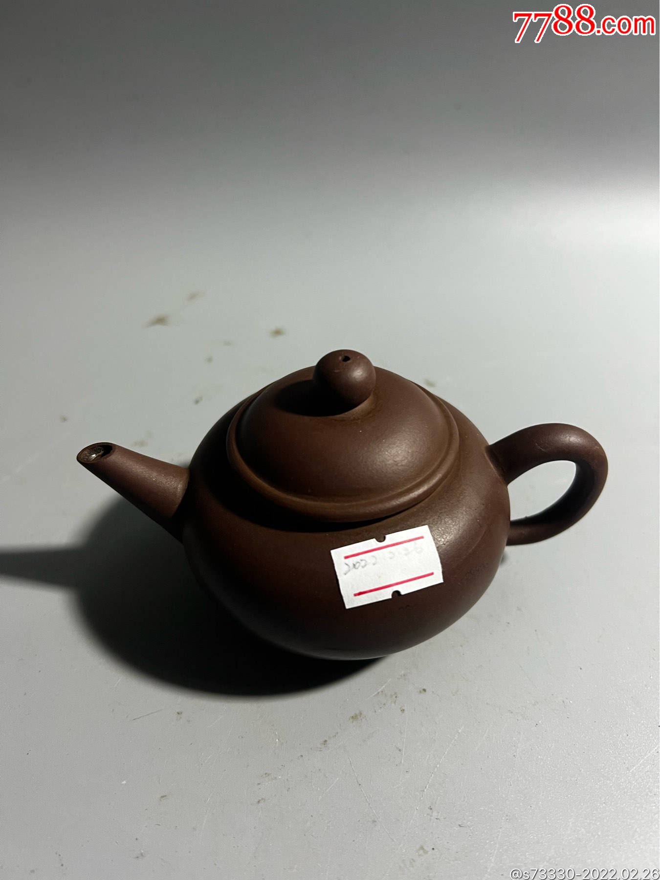 80年代左右紫砂紫砂一厂小水平壶