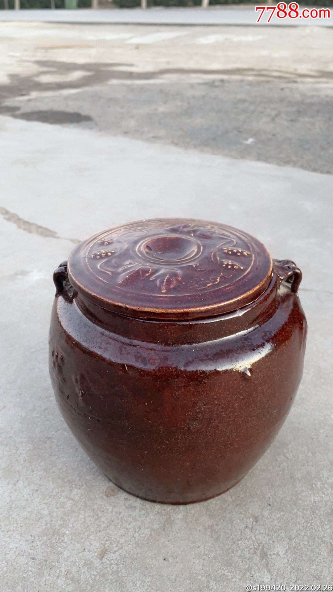 老陶粥罐保存完好无磕碰