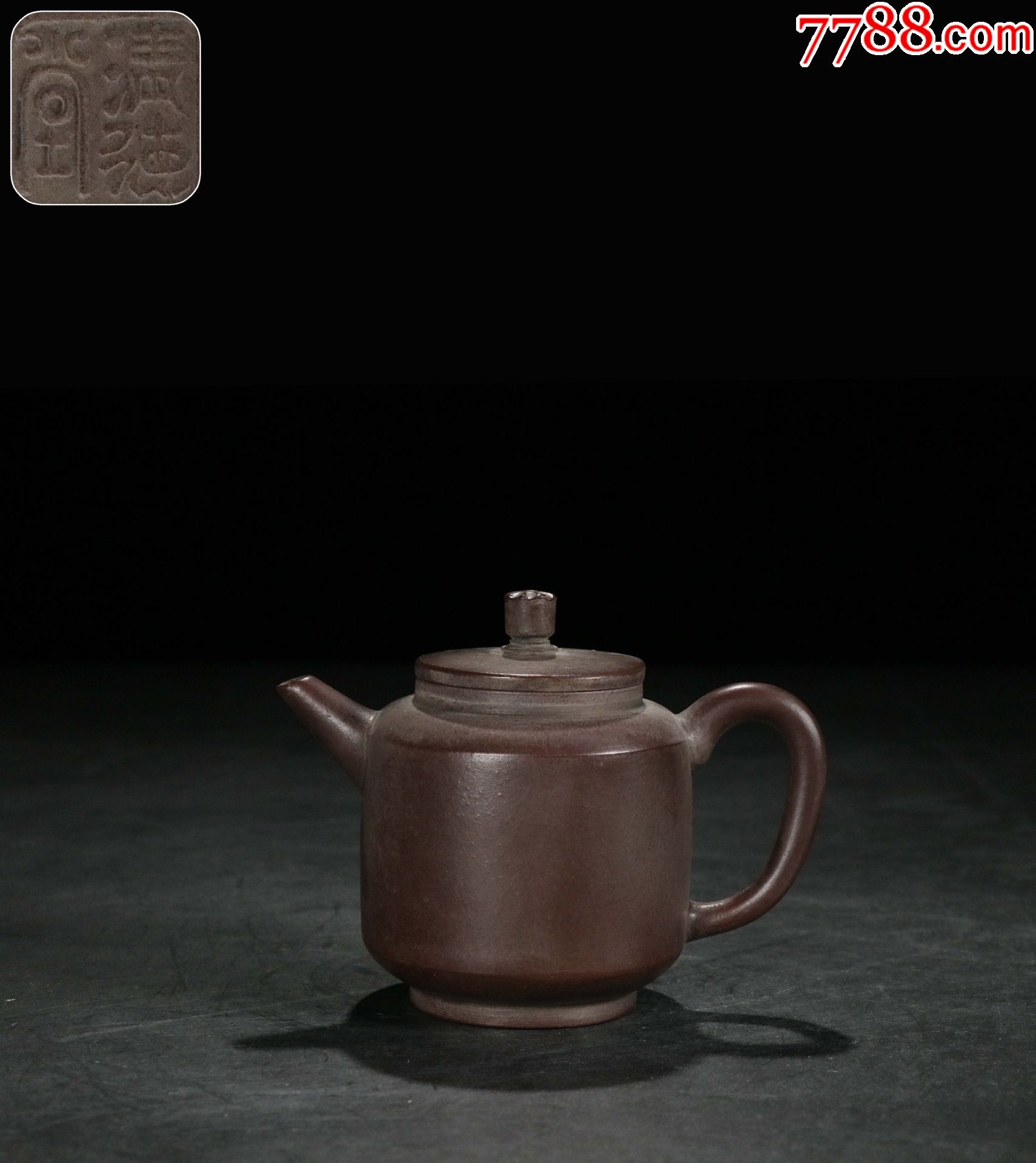 清德堂】款素面直桶小品壶-紫砂壶-7788紫砂壶