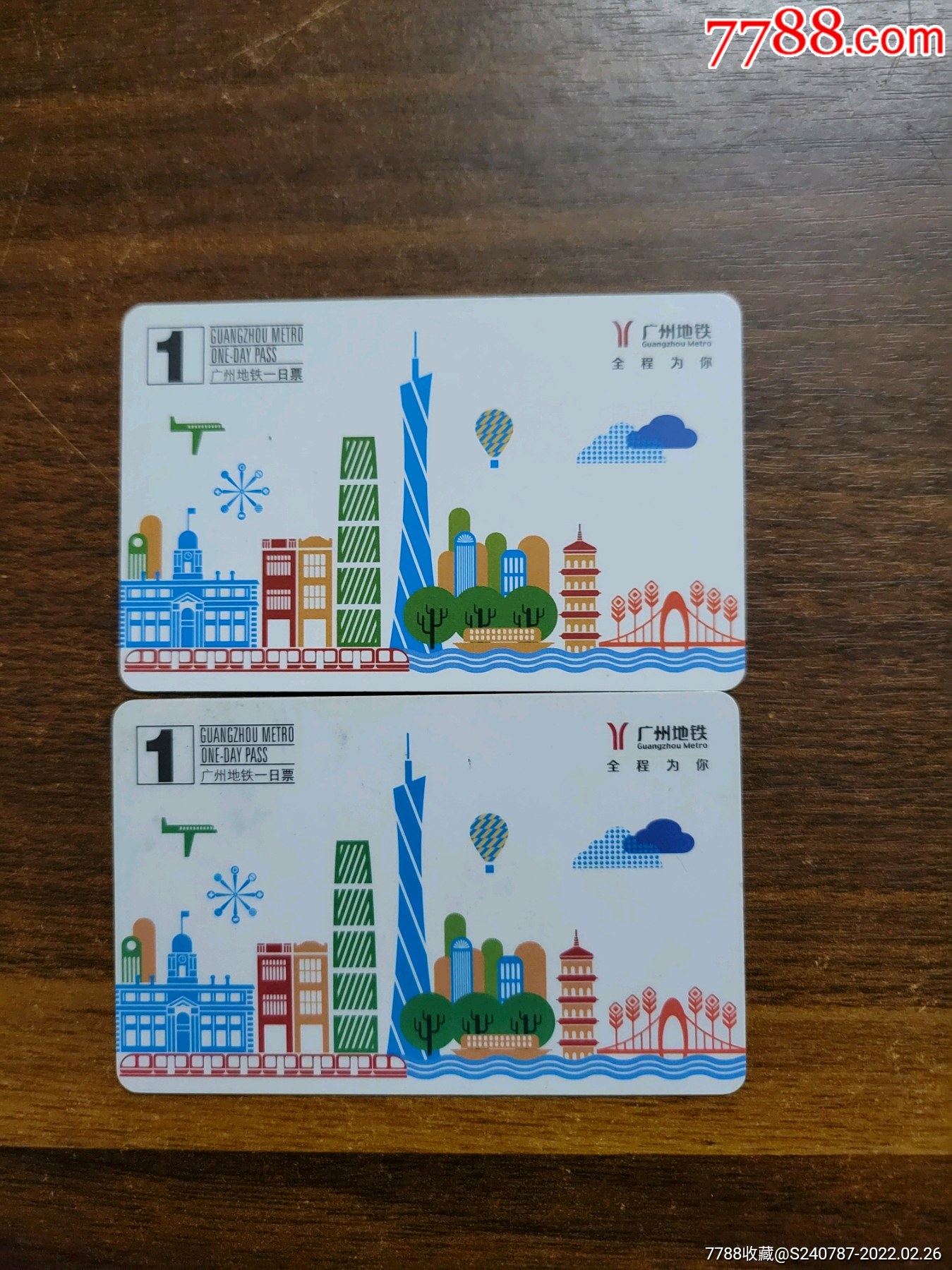广州地铁1日票两个不同版
