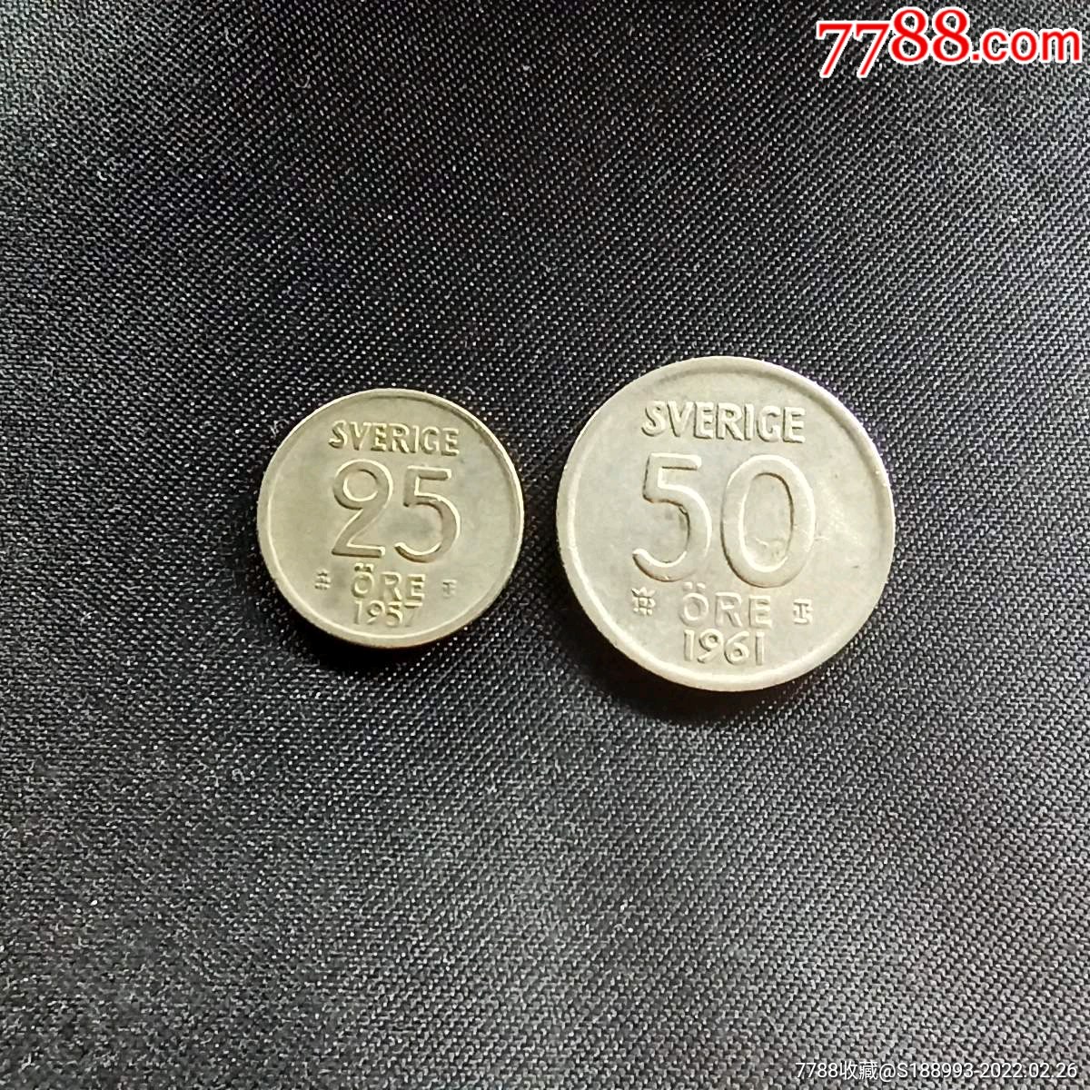 瑞典硬币古斯塔夫.阿道夫银币2枚_价格24元_第1张_7788收藏__收藏热线
