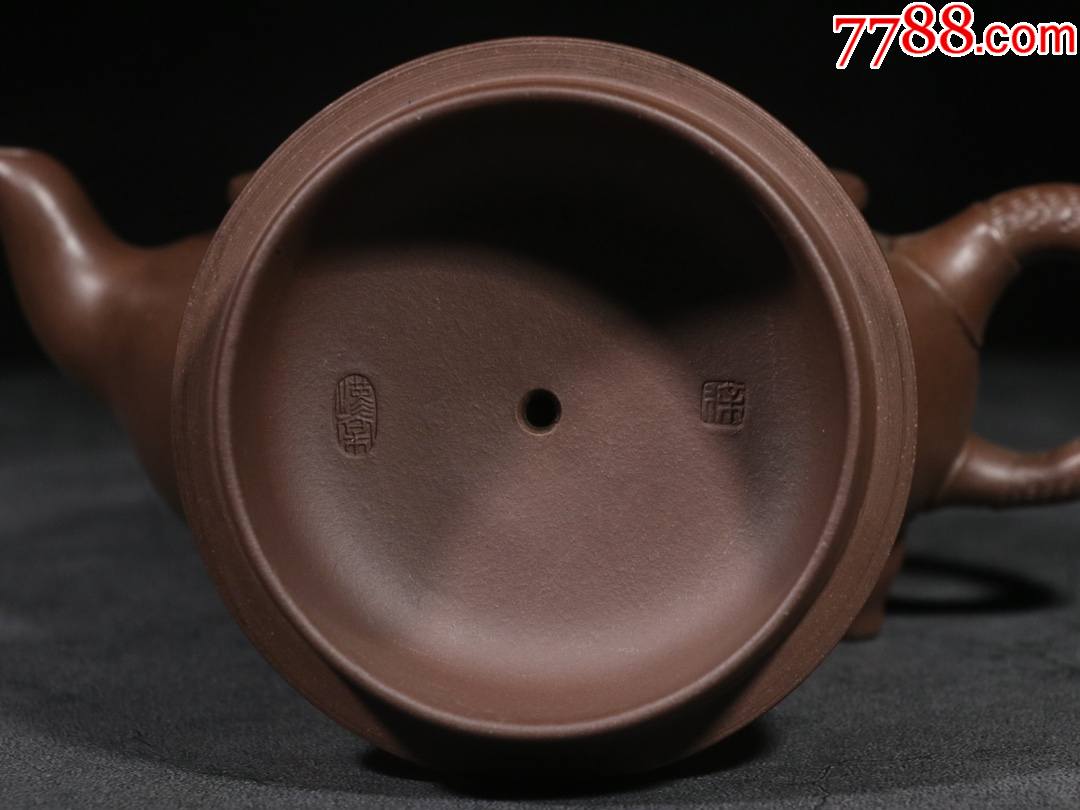 徐汉棠制款手工制素面紫砂壶