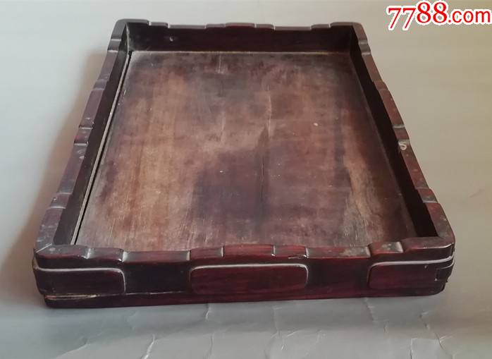 收藏品清代老红木承盘老红木文盘茶盘托盘zyta982310