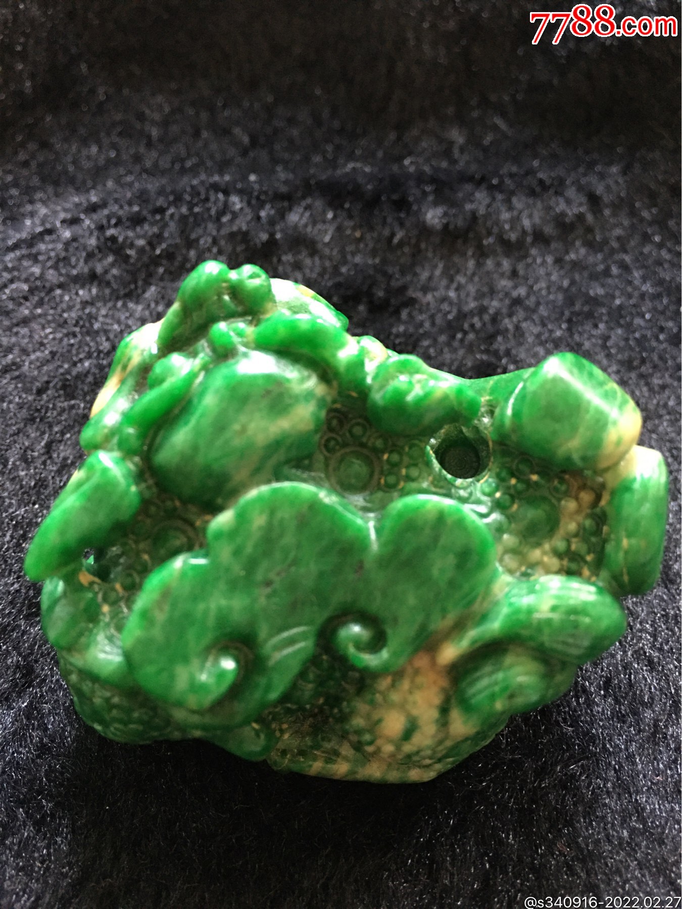 缅甸翡翠铁龙生天然a货貔貅摆玩件