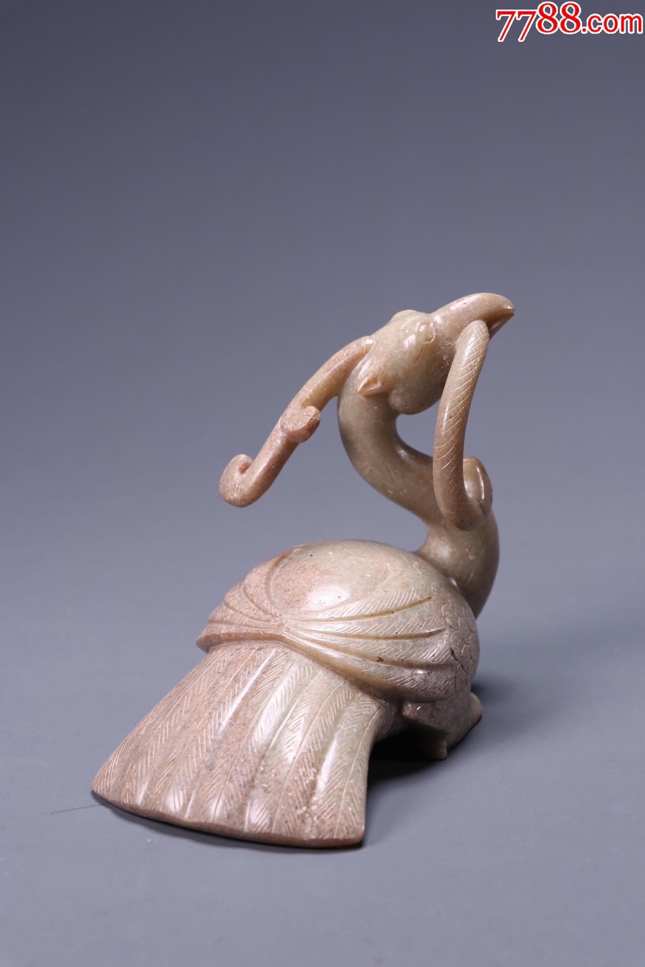 和田玉玄鸟摆件