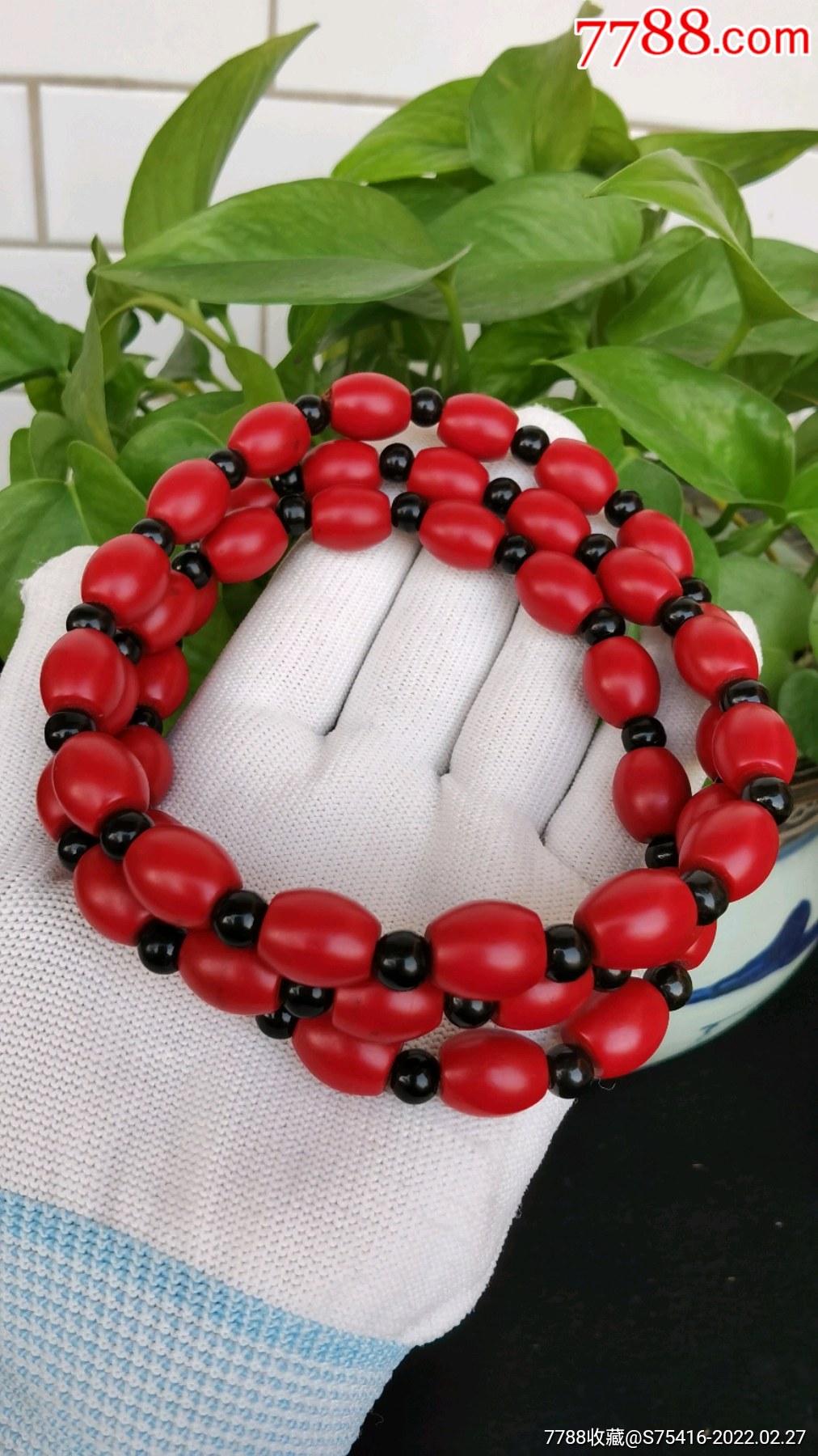 藏传雪巴珠一串