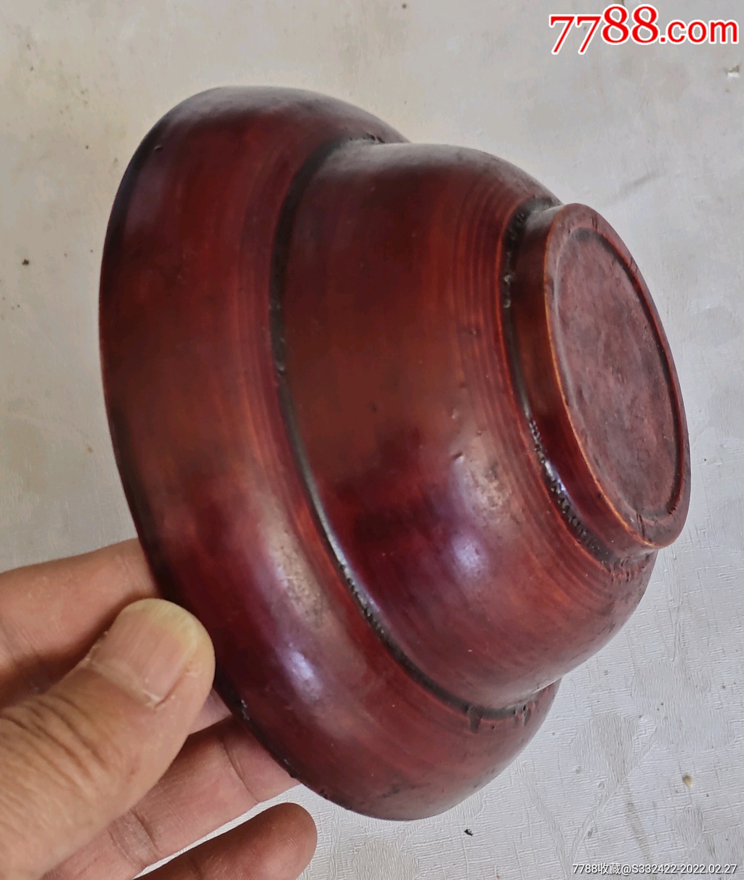 清代木碗-价格:80元-se85596430-木盘/木盛具-零售-7788连环画