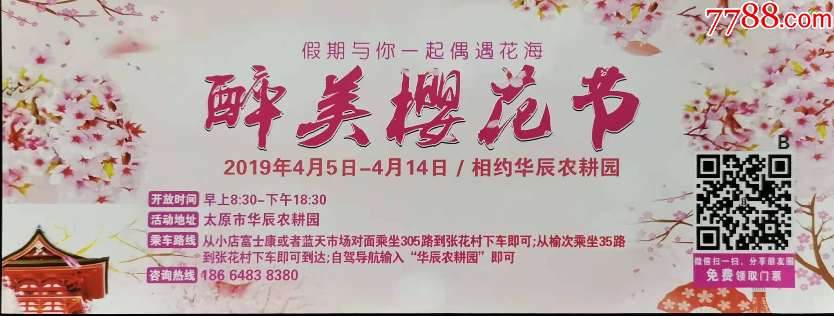 太原醉美樱花节门票