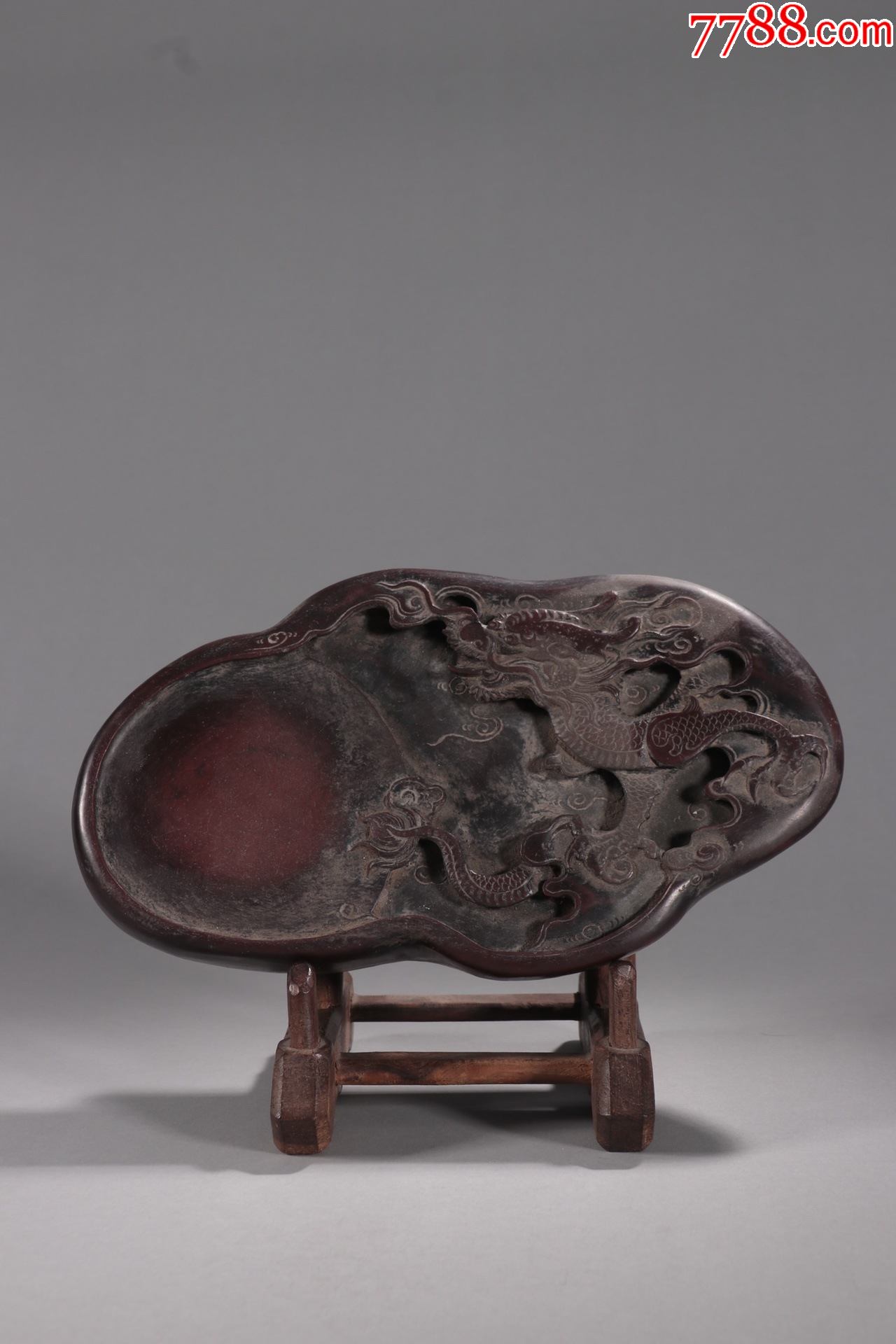 款端石龙纹砚台-价格:1800元-se85608177-端砚-零售-7788收藏__收藏