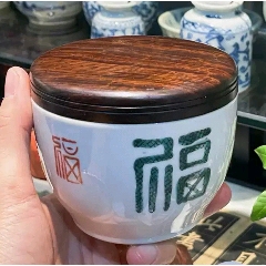 民国江西杨吉盛出品瓷肥皂盒一对