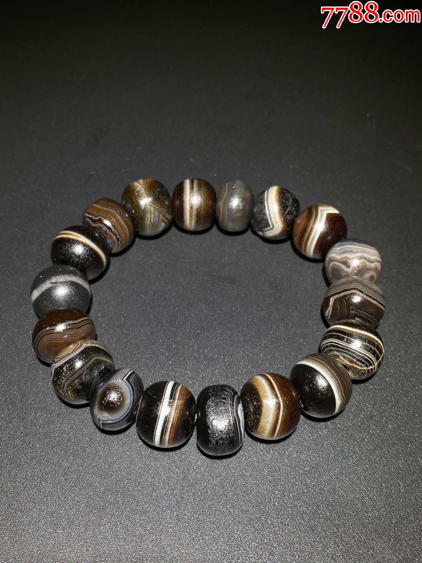 高古爆老老药师珠8226玛瑙手串