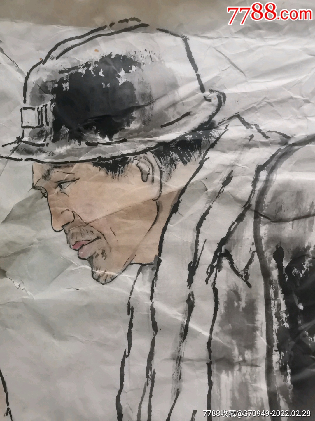 国画八十年代矿工