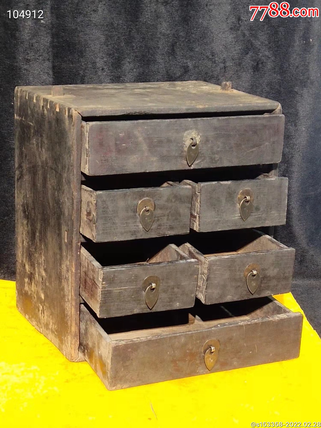 乡下收来清代老中医药箱,_木箱_第2张_7788茶具