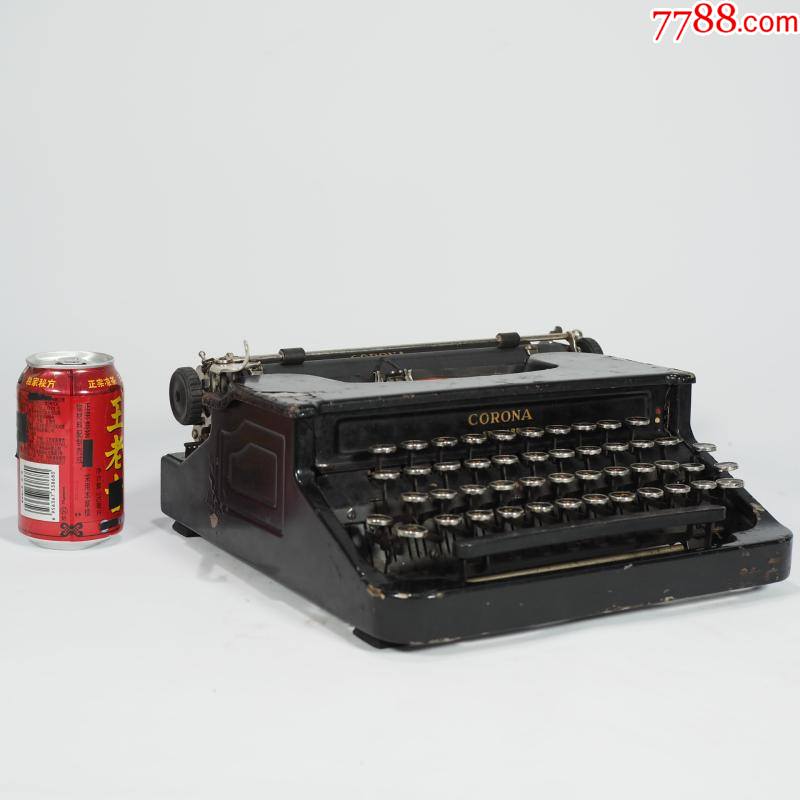 民国老上海1940西洋古董美国老式克鲁纳corona机械英文打字机摆件