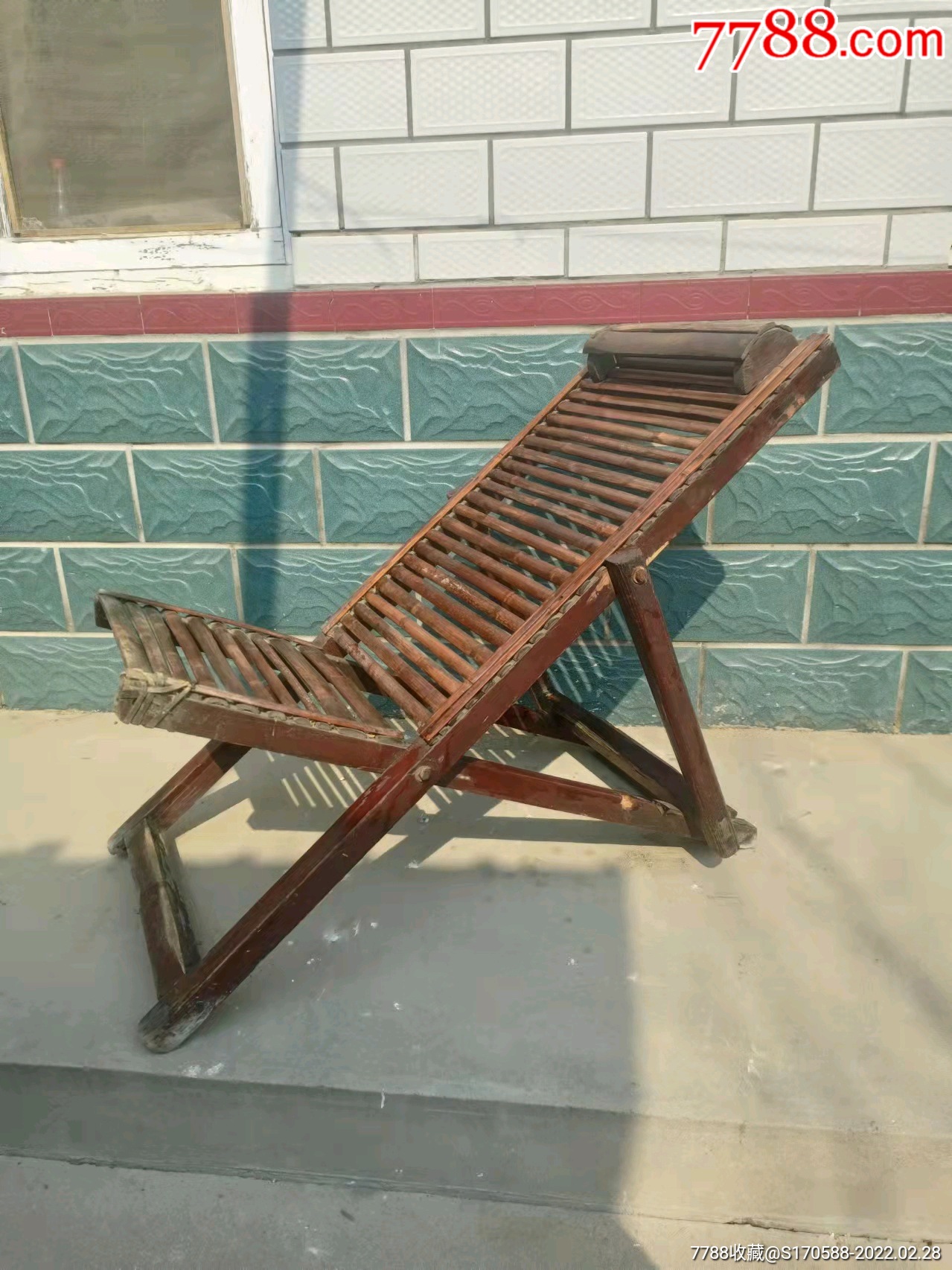 下乡收到竹躺椅品相如图包浆浓厚保存完整全品包老