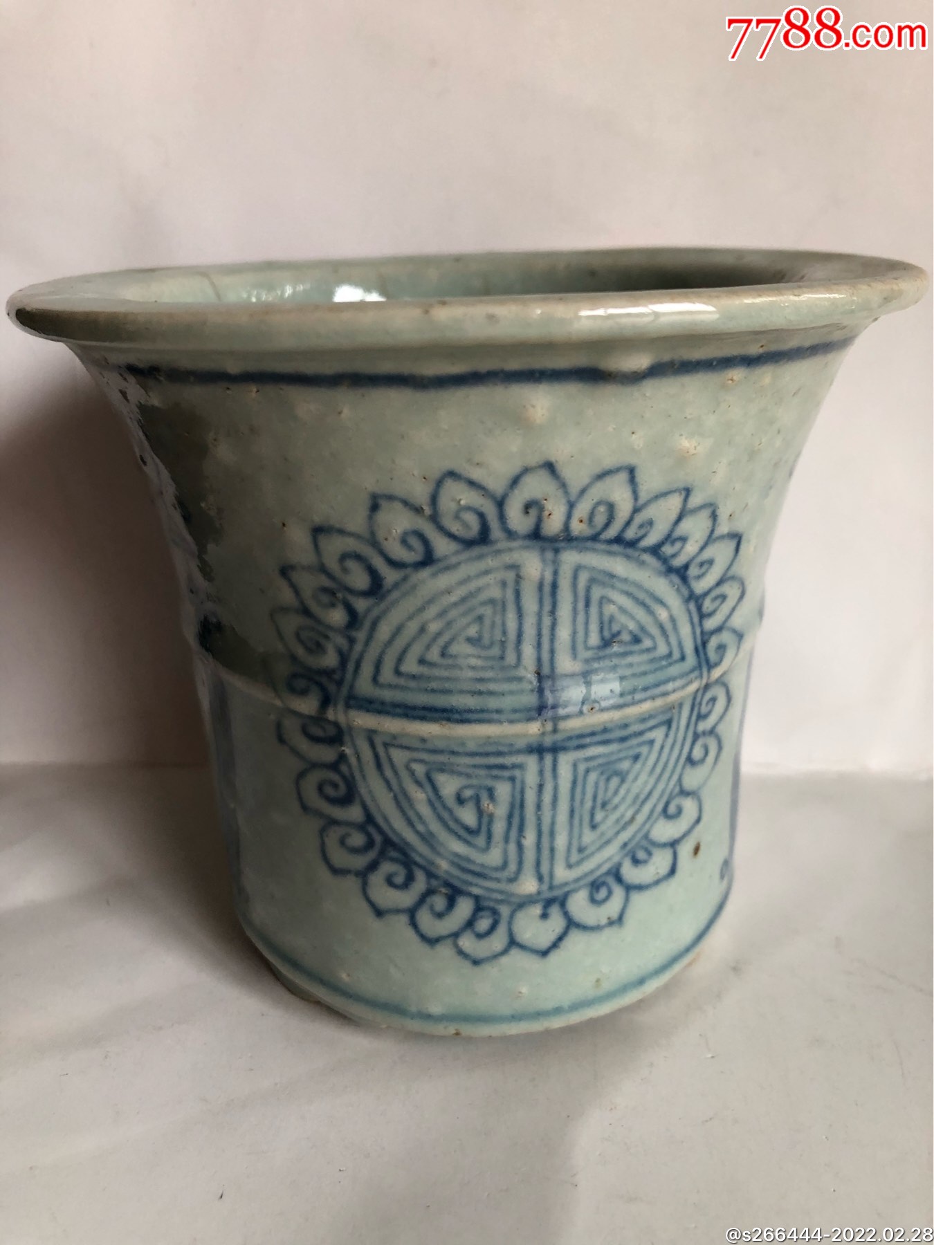 寿字纹青花花盆_青花瓷_古玩会友堂【7788收藏__收藏热线】