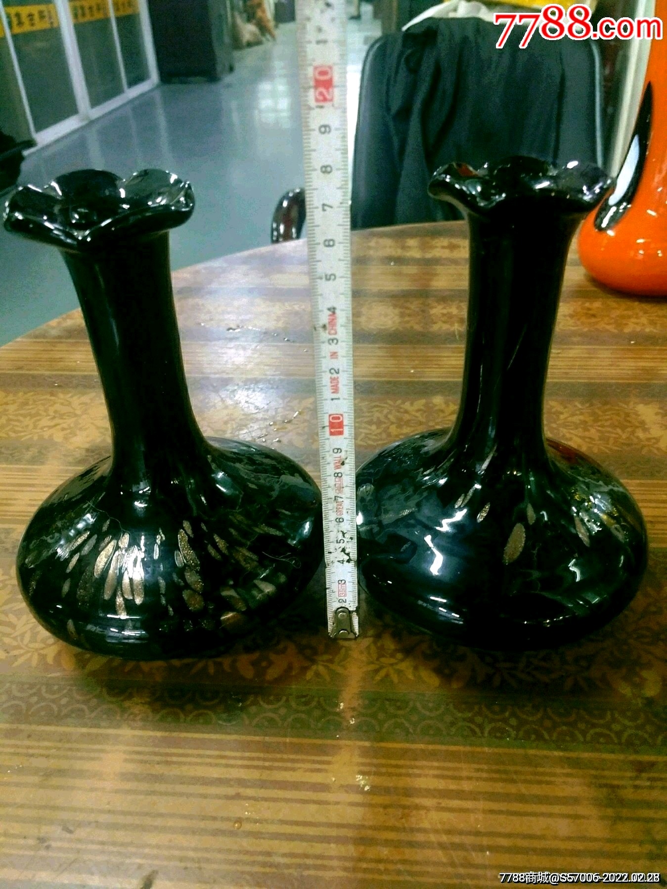 老琉璃瓶一对包快递