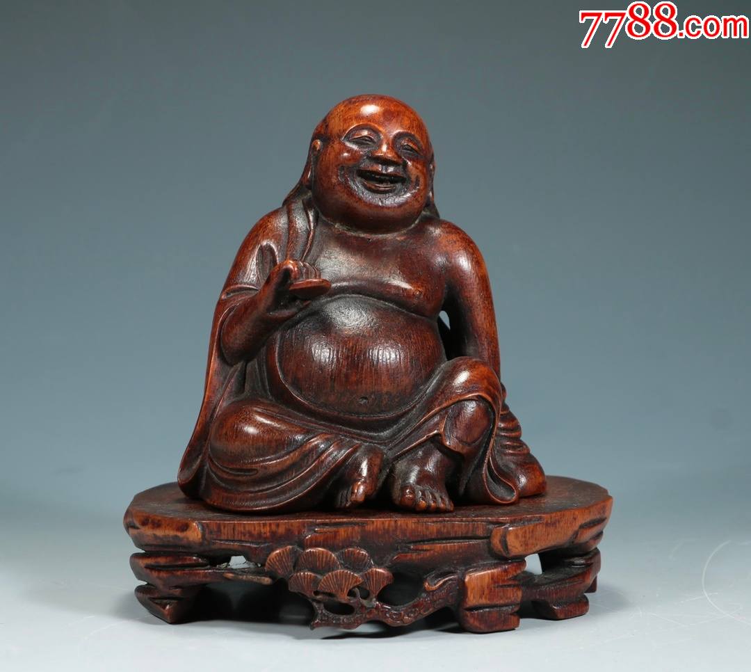 竹根雕刘海人物像