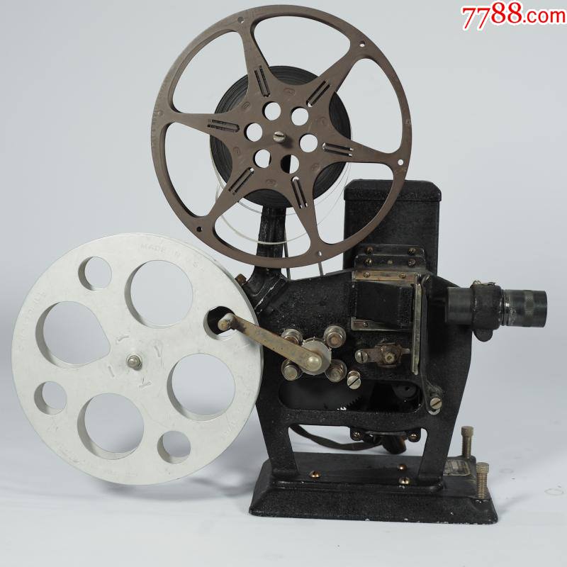1920美国古董德瑞devryb型16毫米16mm老式手摇胶片电影机放映机