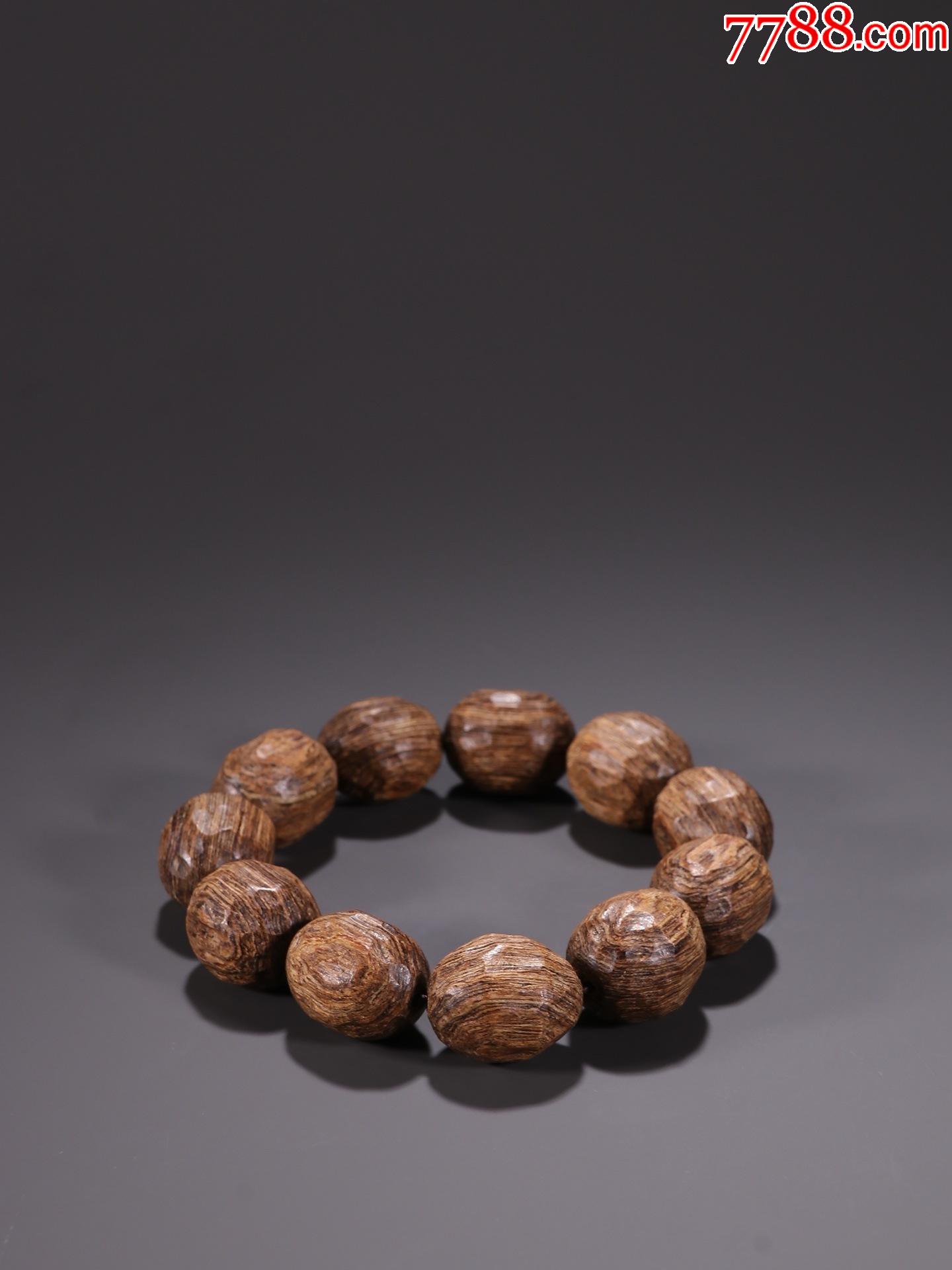 沉香原木随型珠手串