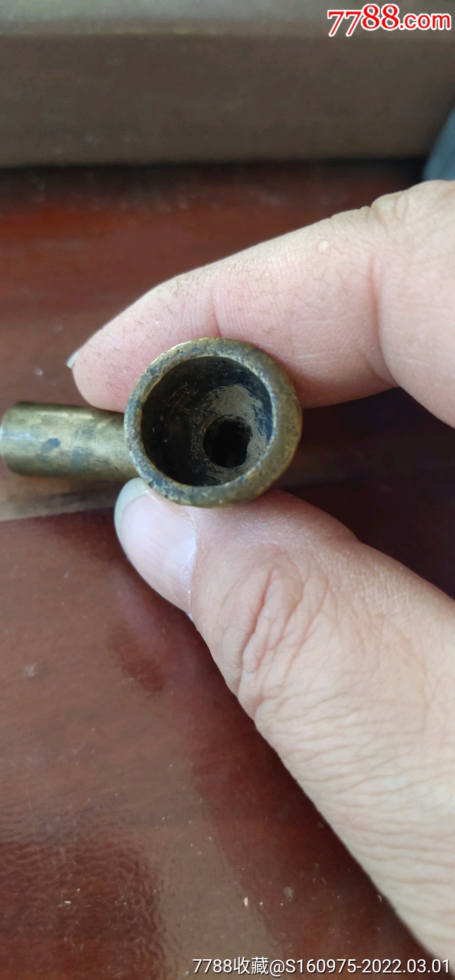 清代黄铜西天成老烟袋锅一个241945cm128包邮