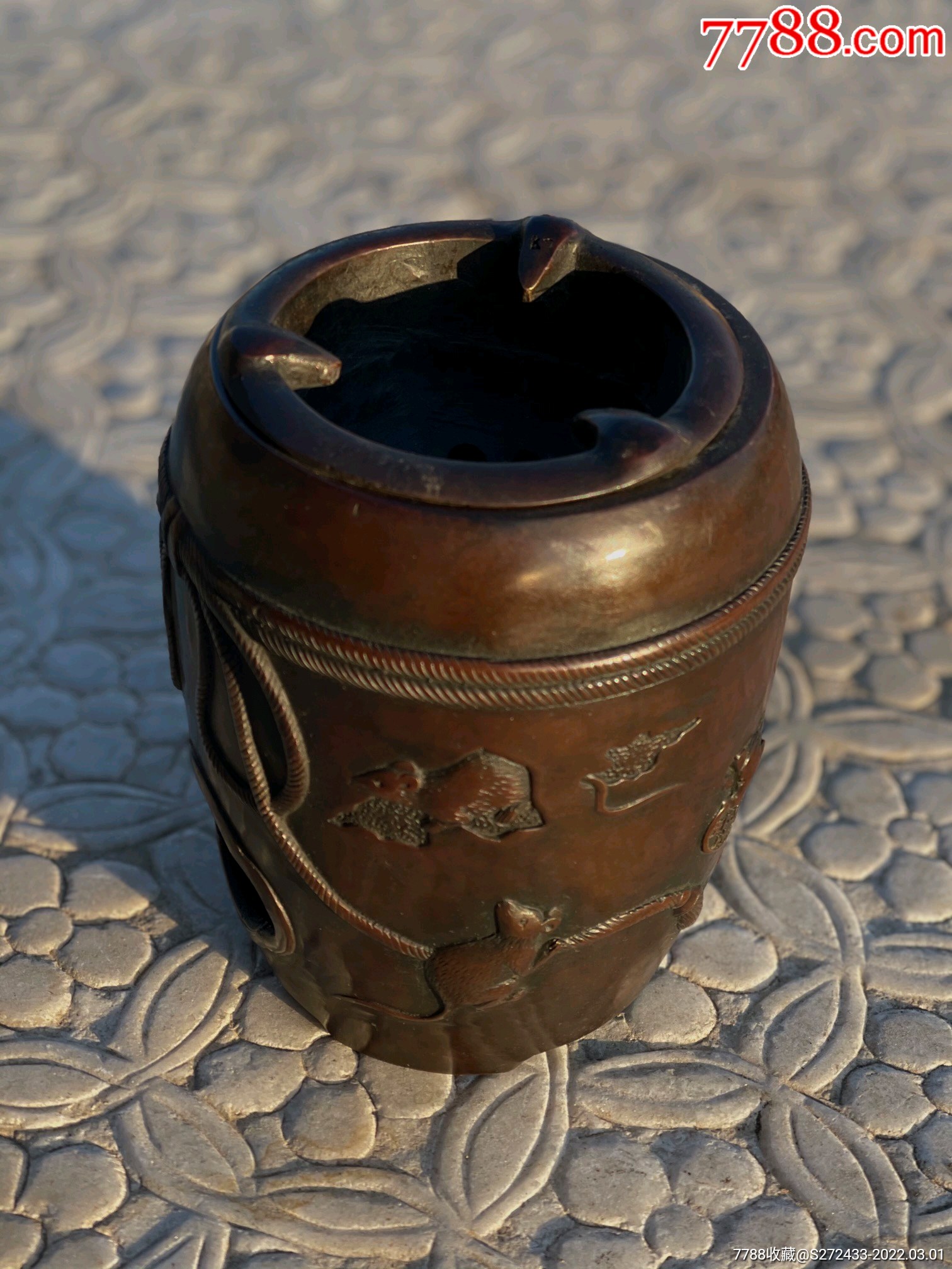 铜制茶炉无修补全品