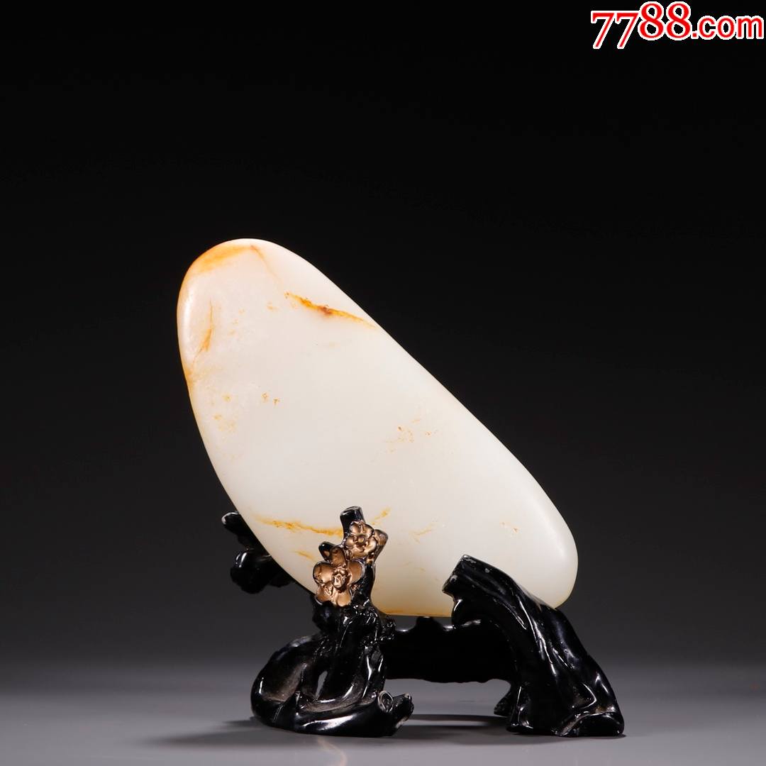 和田玉籽料大原石摆件