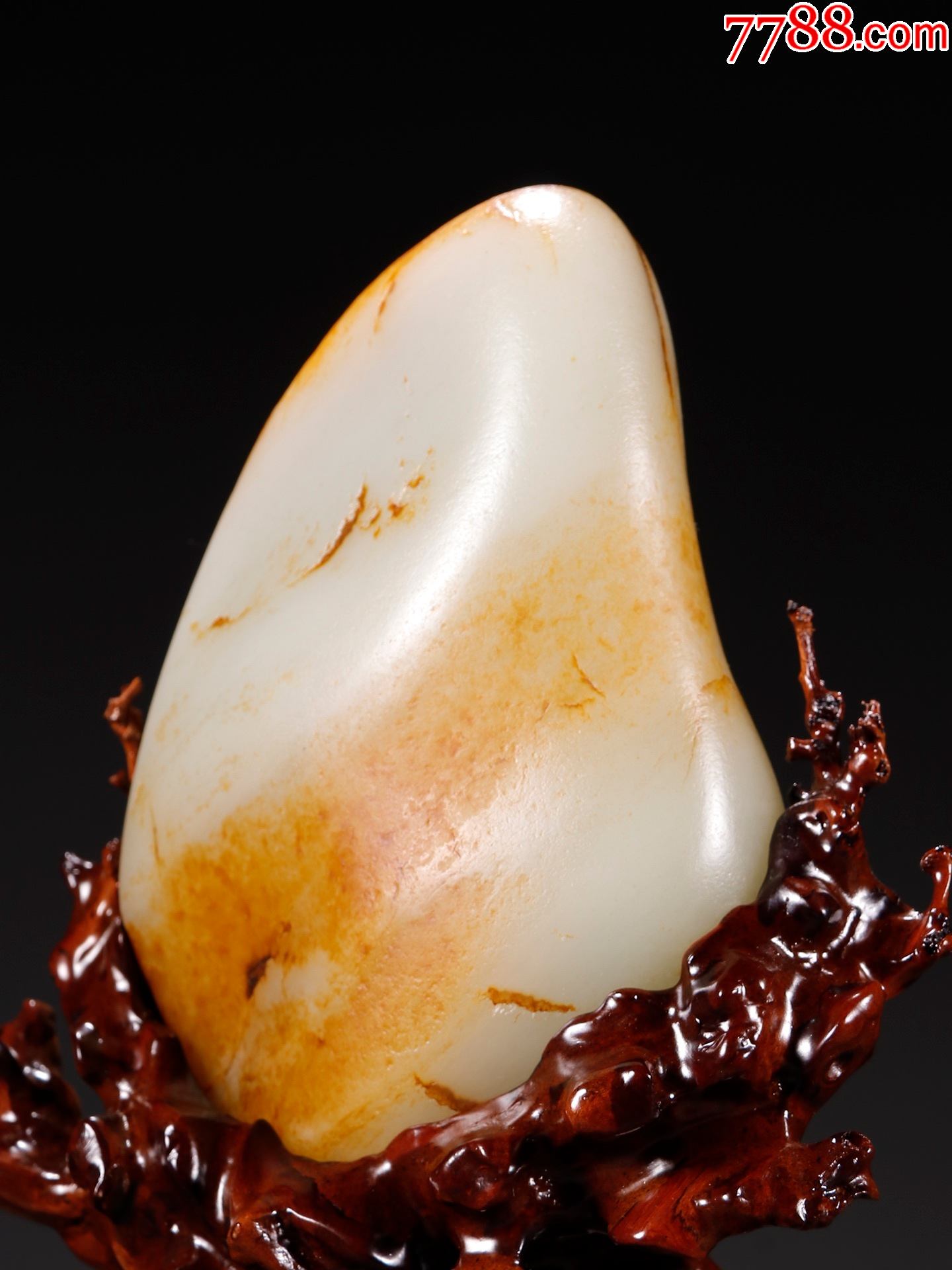 和田玉籽料大原石摆件