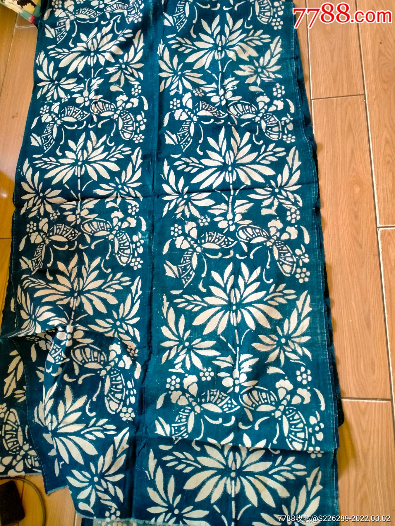 老粗布印花布_床单/被套_图片价值_收藏交易_7788小人书