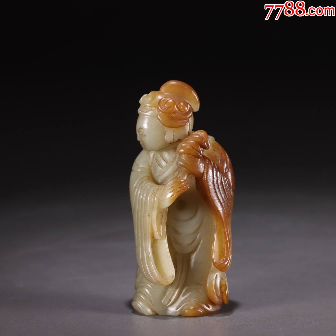 和田玉仕女摆件