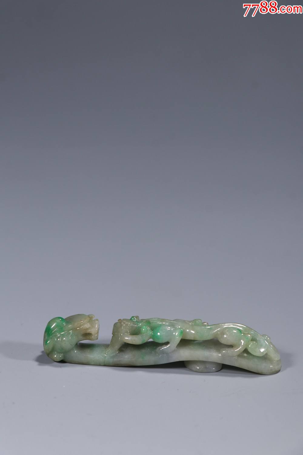 翡翠苍龙教子带勾