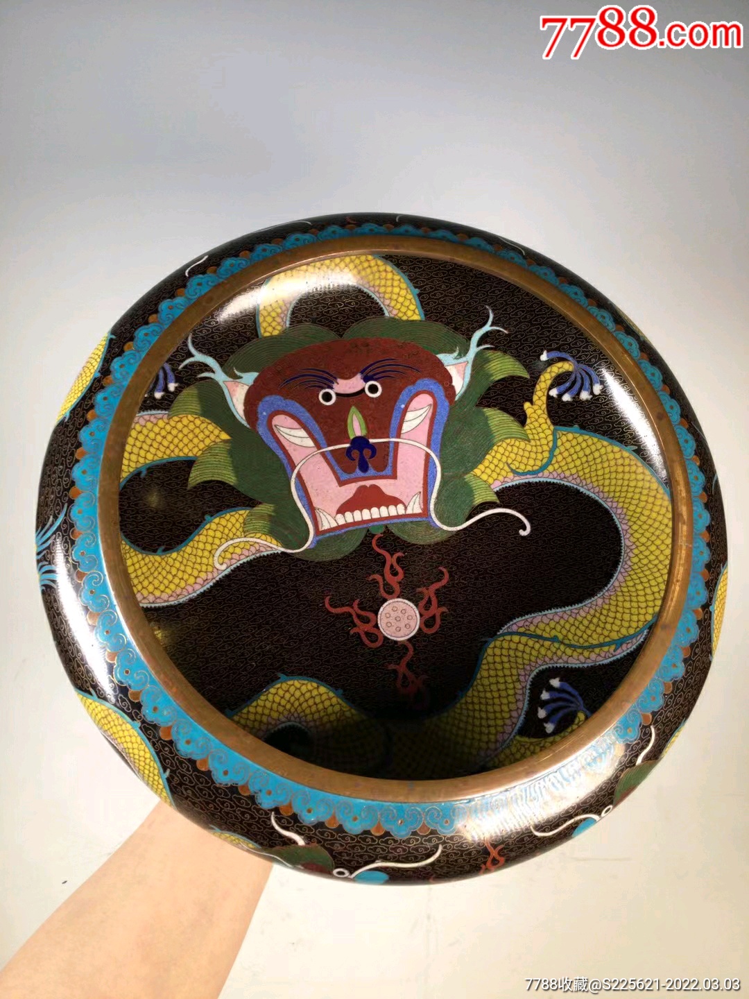 超大民国景泰蓝九五至尊龙纹水洗