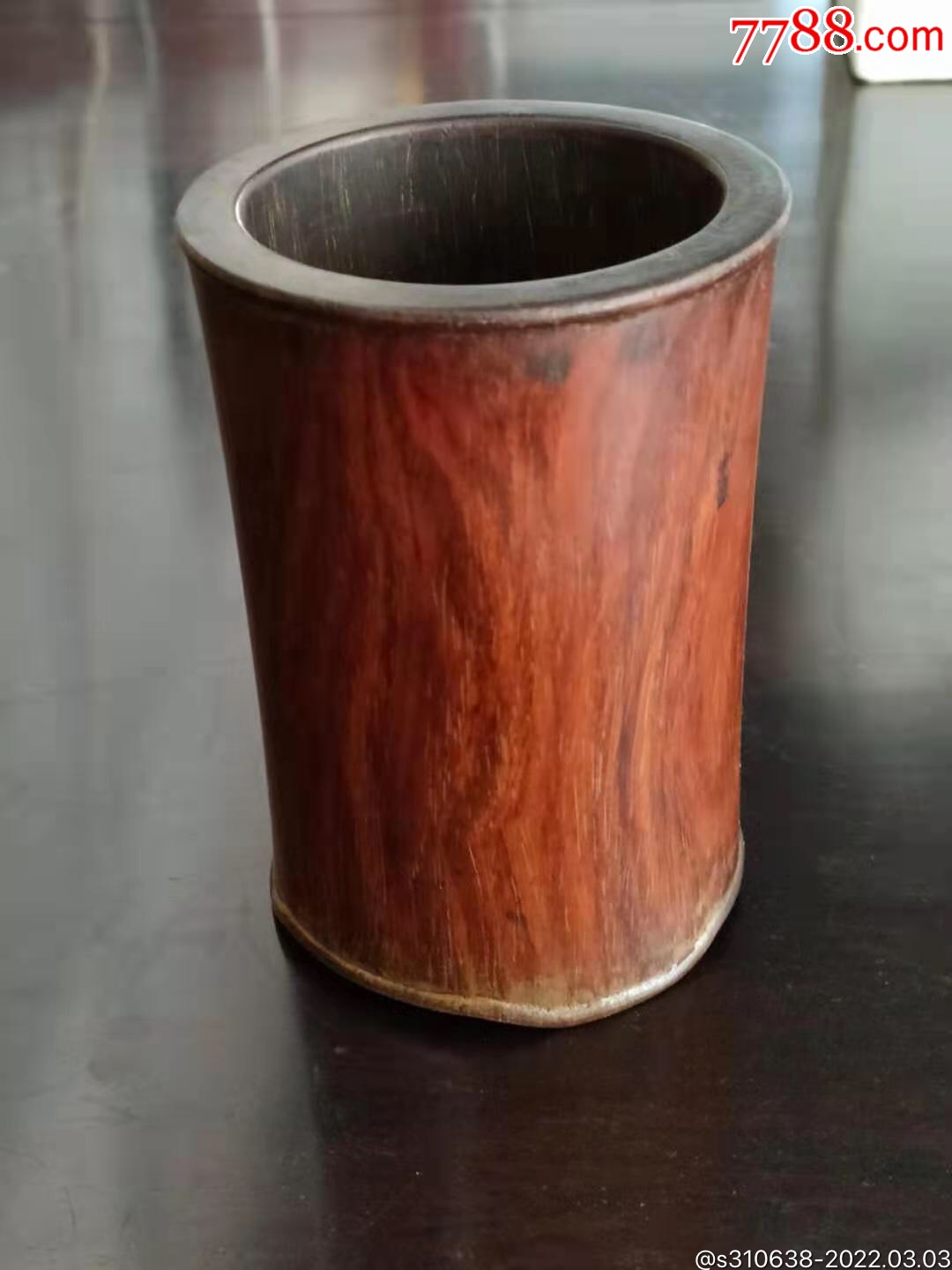 清代红酸枝老笔筒14