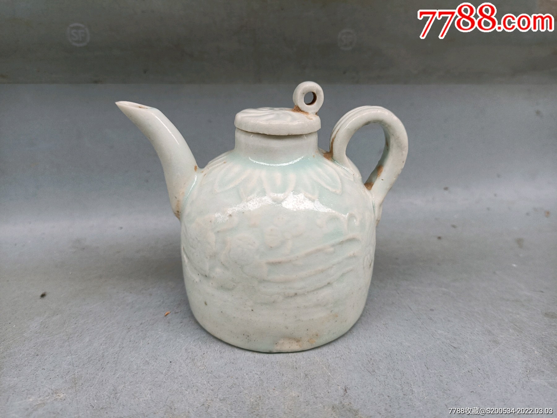 瓷器古玩收藏古董湖田茶壶高古老窑宋瓷礼品摆件投资升值精美颂
