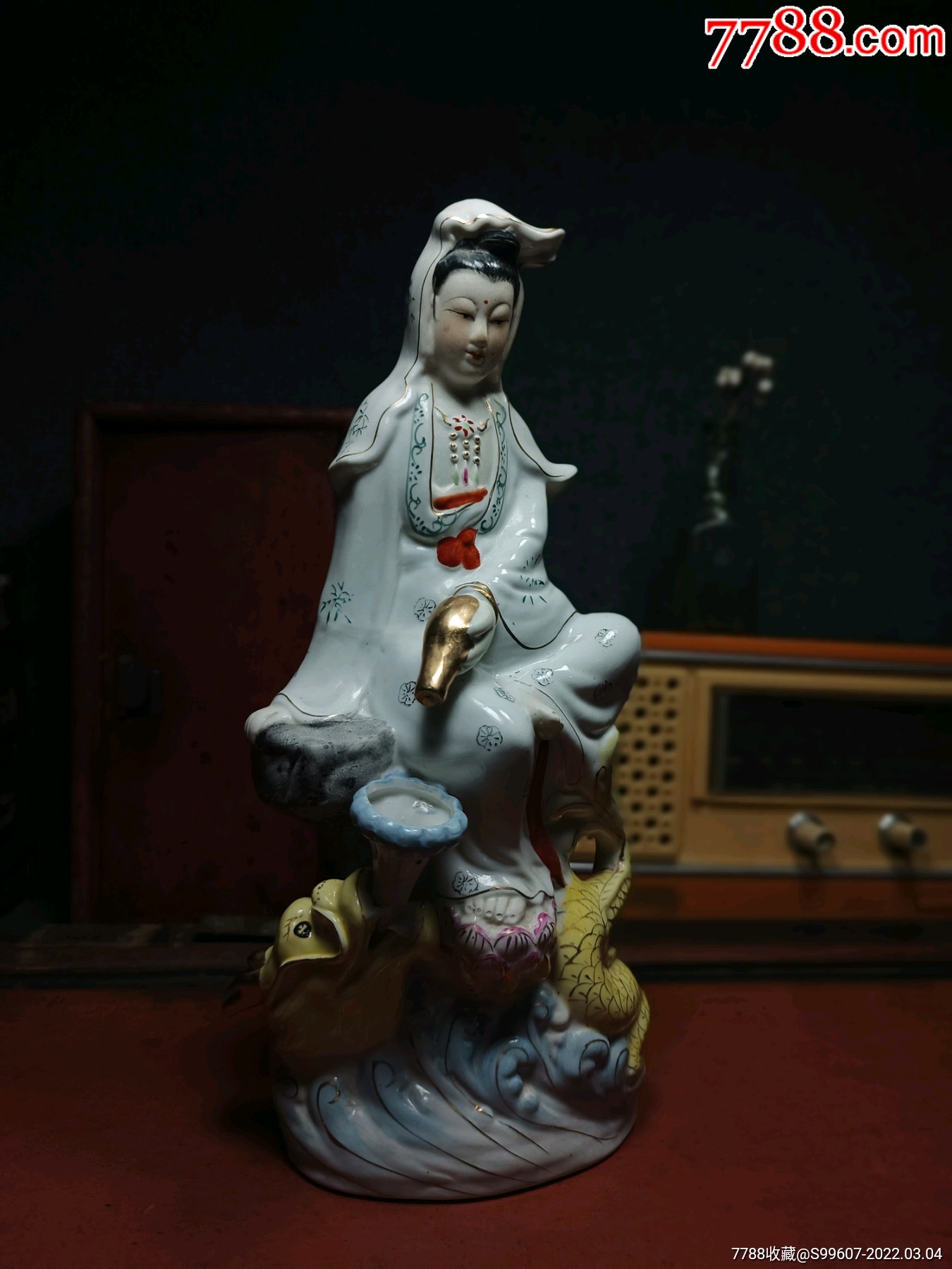 567德化瓷滴水观音老佛像