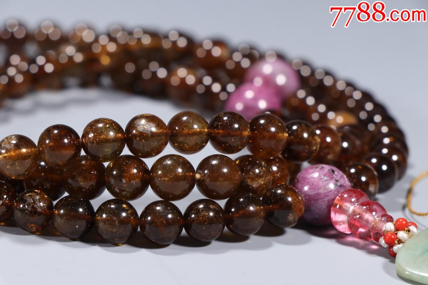 回流老碧玺108佛珠