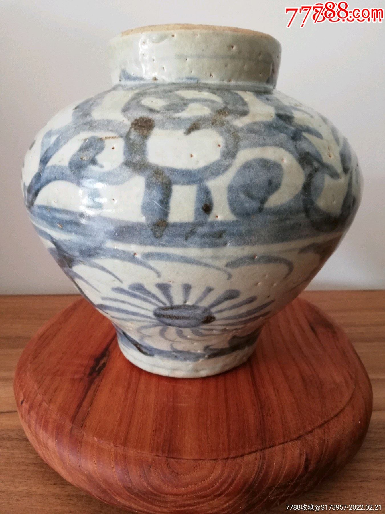 明中早期青花罐