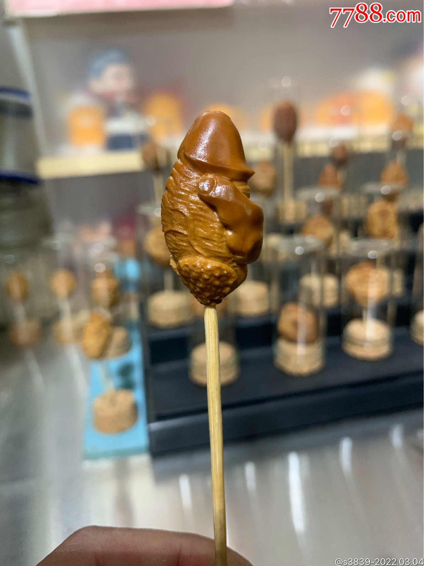 橄榄核雕把握机遇精品单籽