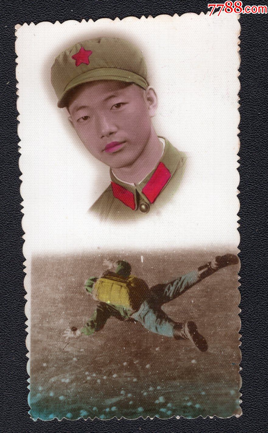 70年代伞兵军人老照片1张(尺寸约4.7*8.