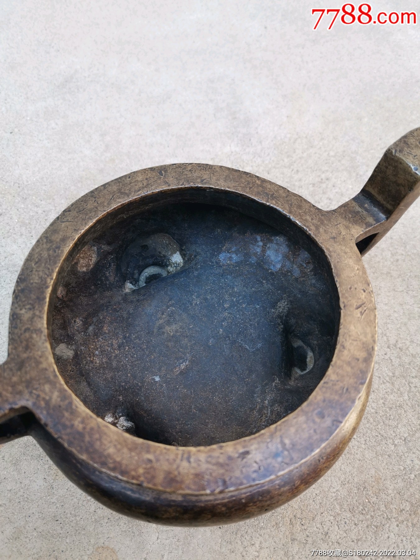 清代老铜香炉古玩收藏古董老物件